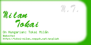 milan tokai business card