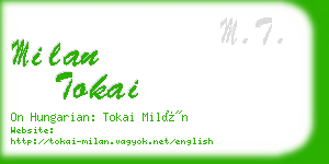 milan tokai business card